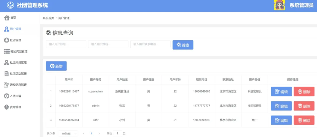 图片[2]-社团管理系统（源码）-富贵资源网